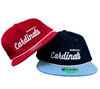 Corduroy Leather Strapback Hat