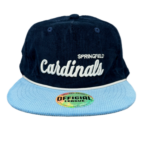 Corduroy Leather Strapback Hat