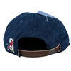 Corduroy Leather Strapback Hat