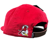 Corduroy Leather Strapback Hat