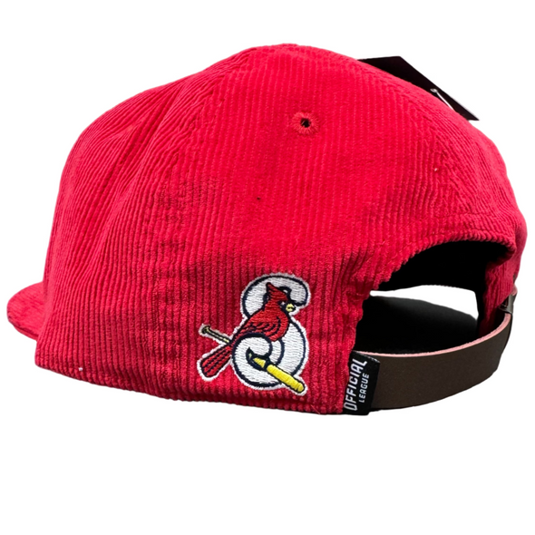 Corduroy Leather Strapback Hat